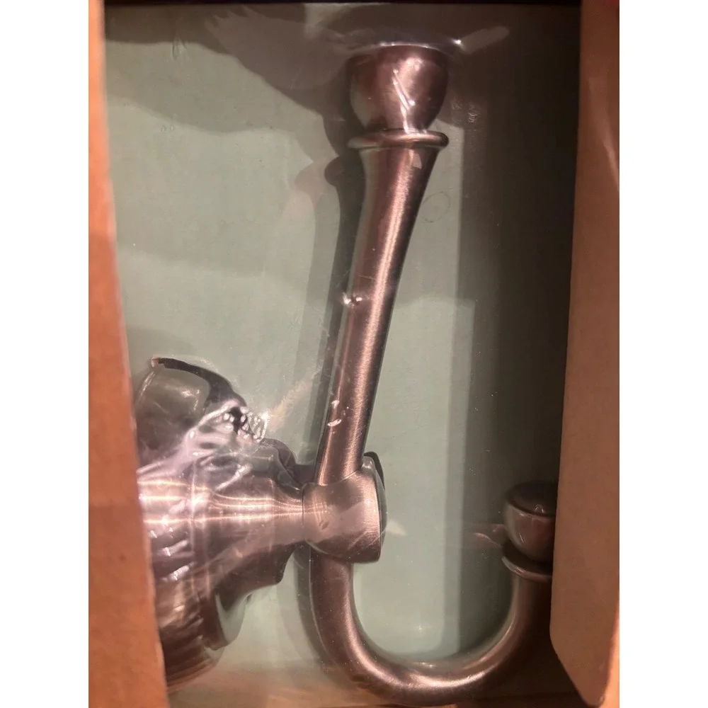Allen + Roth Mitchell Robe Hook Brushed Nickel Set of 2 0294850